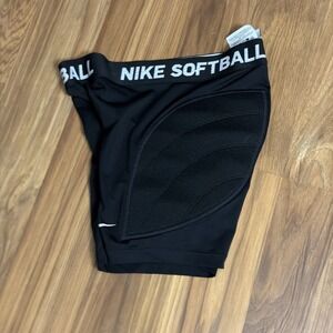 Nike Dri-Fit Softball Padded Medium/M Fitted Athletic Shorts Black VGC